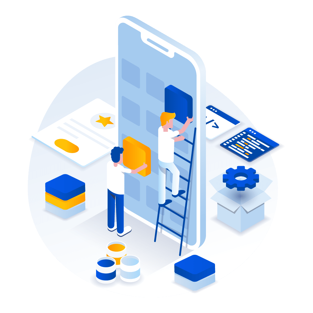 Building a mobile app interface design